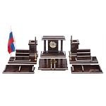 Настольный письменный набор из природного камня обсидиана Team leader варинант исполнения - 1 | Loft Concept в Кирове