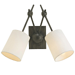 Бра с двумя тканевыми абажурами в форме цилиндра Prerequisites варинант исполнения - 2 | Loft Concept в Кирове