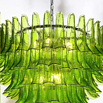 Люстра из семи ярусов зеленого стекла Independence варинант исполнения - 5 | Loft Concept в Кирове