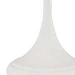 Настольная лампа с декором в виде белого цветка магнолии на каркасе и черным абажуром White Magnolia варинант исполнения - 1 | Loft Concept в Кирове