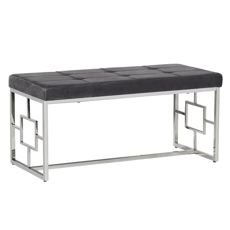 Банкетка Minimalism Bench Seat Хром Серый Банкетка Minimalism Bench Seat Хром Серый в Кирове | Loft Concept