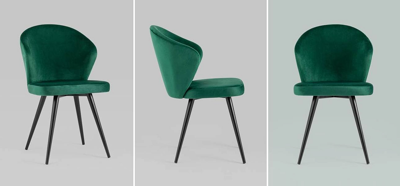 Стул Зеленый Бархат Volante Chair Стул Зеленый Бархат Volante Chair - Loft-Concept в Кирове