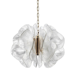 Люстра с крупными рельефным декором в виде лепестков 60 см Ethereal Bloom варинант исполнения - 1 | Loft Concept в Кирове