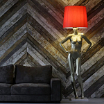 Лампа MANNEQUIN LAMP с абажуром руки на талии варинант исполнения - 3 | Loft Concept в Кирове