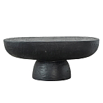 Столик кофейный черного цвета с овальной столешницей и круглым основанием Black Dalmen Table варинант исполнения - 1 | Loft Concept в Кирове