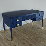 Письменный стол с 4-мя ящиками Elsa Dreams Blue варинант исполнения - 1 | Loft Concept в Кирове