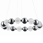 Светодиодная кольцевая люстра Crystal Globule Chrome Chandelier варинант исполнения - 1 | Loft Concept в Кирове