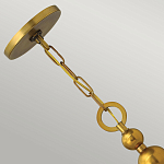 Люстра подвесная с белым тканевым цилиндрическим абажуром и декоративными шарами Hinkley варинант исполнения - 9 | Loft Concept в Кирове