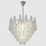 Люстра с подвесками из рифленного стекла в форме капель Textured Glass Chandelier варинант исполнения - 3 | Loft Concept в Кирове