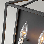 Бра в черном цвете с двумя лампами в форме свечи и стеклянными элементами Hinkley варинант исполнения - 3 | Loft Concept в Кирове