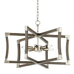 Подвесной светильник в форме фонаря серый Gray Eco Lantern варинант исполнения - 3 | Loft Concept в Кирове