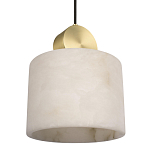 Подвесной светильник с круглым мраморным плафоном Marble square варинант исполнения - 5 | Loft Concept в Кирове