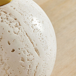 Настольная лампа на круглом основании из натурального камня Bartolomeo варинант исполнения - 1 | Loft Concept в Кирове