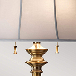 Торшер цвета латунь с белым текстильным абажуром Feiss варинант исполнения - 5 | Loft Concept в Кирове