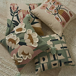 Подушка с цветочным принтом Blooming Elegance Rose варинант исполнения - 6 | Loft Concept в Кирове