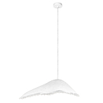 Подвесной светильник с асимметричным волнообразным абажуром и фактурной бахромой по краю Tactile Line варинант исполнения - 2 | Loft Concept в Кирове