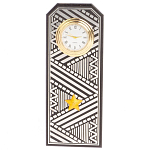 Часы подарочные настольные в виде погона Генерала из натурального камня Змеевик Silver Military Clock варинант исполнения - 1 | Loft Concept в Кирове