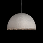 Подвесной светильник в форме купола белого цвета с ажурной бахромой Tactile Line варинант исполнения - 11 | Loft Concept в Кирове