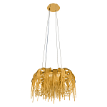 Люстра подвесная круглая с изогнутыми металлическими дугами и ниспадающими цепочками 65 см Atlantis Chain варинант исполнения - 4 | Loft Concept в Кирове