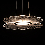 Люстра с прозрачным волнистым плафоном в форме цветка Ethereal Bloom варинант исполнения - 5 | Loft Concept в Кирове