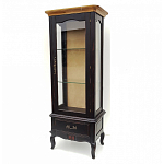 Витрина однодверная с ящиком и 3-мя полками из массива березы Vintage варинант исполнения - 1 | Loft Concept в Кирове