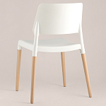 Пластиковый стул на ножках из массива бука Ferret White 4 шт варинант исполнения - 5 | Loft Concept в Кирове