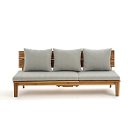 Садовый диван-трансофрмер Kate серый варинант исполнения - 5 | Loft Concept в Кирове