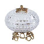 Конфетница из прозрачного рельефного стекла Eden Garden варинант исполнения - 9 | Loft Concept в Кирове