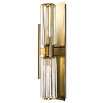 Бра с двумя хрустальными цилиндрическими плафонами Glass TUBE варинант исполнения - 1 | Loft Concept в Кирове