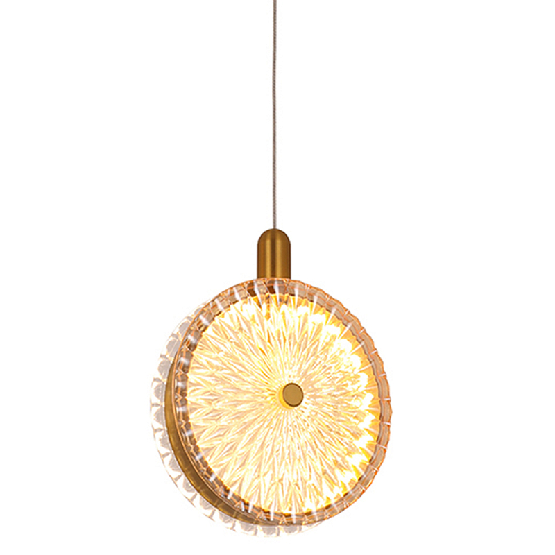 Подвесной светильник с плафоном из рельефного стекла Peony Glass Bronze Прозрачный Бронза Черный Подвесной светильник с плафоном из рельефного стекла Peony Glass Bronze Прозрачный Бронза Черный в Кирове | Loft Concept
