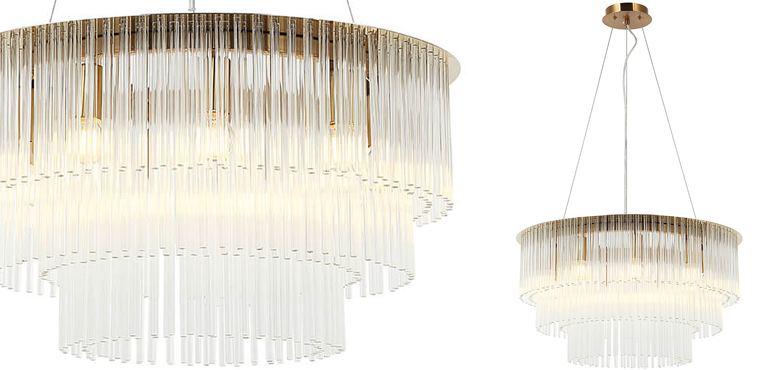 Люстра Harrison Chandelier gold 9 lamp Люстра Harrison Chandelier gold 9 lamp - Loft-Concept в Кирове