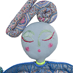 Кукла из одежды и павлопосадских платков Rusalka Blue Jeans 2 варинант исполнения - 2 | Loft Concept в Кирове