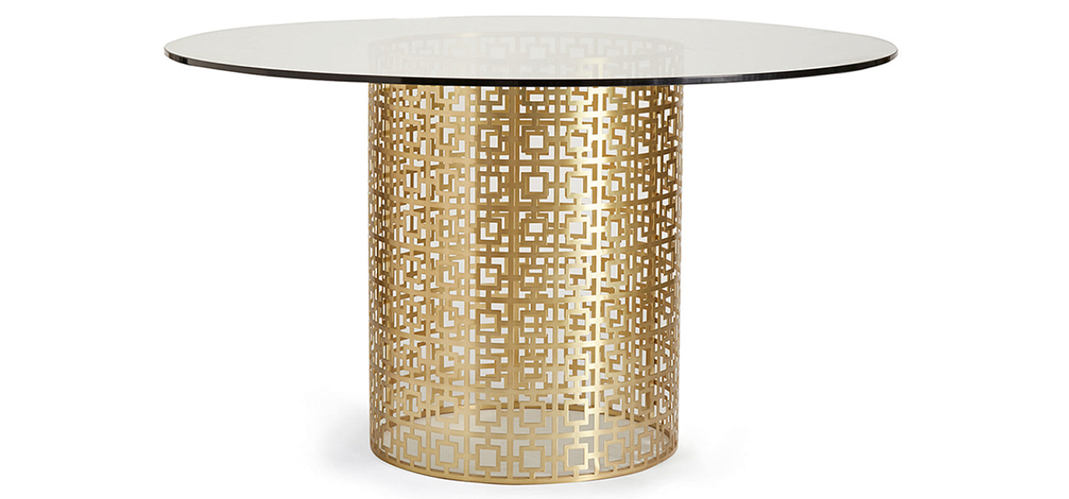 Обеденный стол Jonathan Adler Nixon Dining Table столешница Стекло Обеденный стол Jonathan Adler Nixon Dining Table столешница Стекло - Loft-Concept в Кирове