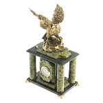 Часы настольные из натурального камня с декором в виде орла Eagle Stone Clock варинант исполнения - 10 | Loft Concept в Кирове