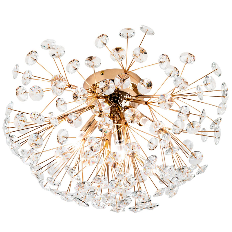 Потолочный светильник Crystal Dandelions Ceiling Lamp Прозрачный Глянцевое золото Потолочный светильник Crystal Dandelions Ceiling Lamp Прозрачный Глянцевое золото в Кирове | Loft Concept