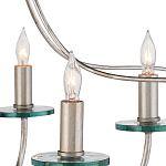 Люстра серебряного цвета с изогнутыми элементами каркаса Twisted Iron Chandelier варинант исполнения - 2 | Loft Concept в Кирове