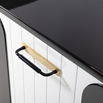 Черно-белый распашной комод Accordo варинант исполнения - 4 | Loft Concept в Кирове