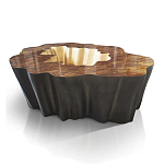 Кофейный стол Burl Exotic tree Coffee Table Black варинант исполнения - 1 | Loft Concept в Кирове