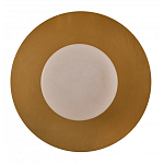 Бра круглое с плафоном из натурального камня на латунном основании Cryptocrystalline Stone варинант исполнения - 3 | Loft Concept в Кирове