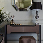 Настольная лампа с черным конусообразным абажуром Glass Flask варинант исполнения - 1 | Loft Concept в Кирове