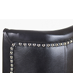 Кресло из натуральной кожи на 4-х деревянных ножках из массива бука Daniel Leather Armchair black варинант исполнения - 5 | Loft Concept в Кирове