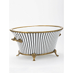 Кашпо Black white stripe варинант исполнения - 2 | Loft Concept в Кирове