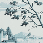 Обои ручная роспись Views of Italy Mare Verde варинант исполнения - 3 | Loft Concept в Кирове