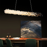 Люстра линейная светодиодная из необработанных кристаллов Mountain Comet варинант исполнения - 4 | Loft Concept в Кирове