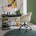 Вращающееся кресло с обивкой букле Boucle Office Chair варинант исполнения - 5 | Loft Concept в Кирове