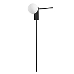 Бра с белым шарообразным плафоном и черным минималистичным каркасом Direct Rays варинант исполнения - 1 | Loft Concept в Кирове