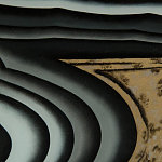 Дизайнерский комод с 4-мя дверцами в черно-золотых тонах Calista варинант исполнения - 1 | Loft Concept в Кирове