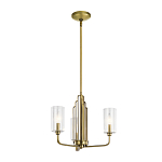  Люстра с прозрачными рифлеными цилиндрическими плафонами Kichler варинант исполнения - 2 | Loft Concept в Кирове