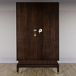 Платяной шкаф Elsa Dreams Walnut с 2-мя фасадами варинант исполнения - 3 | Loft Concept в Кирове