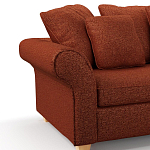 Мебельная ткань Шенилл терракотовый цвет 138 см T4-44 варинант исполнения - 5 | Loft Concept в Кирове